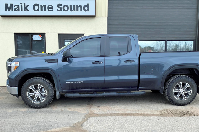 GMC 2021 Sierra with professional window tint in North Bay